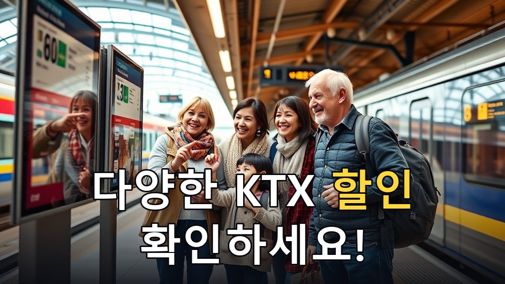 다양한 KTX 할인 확인하세요!