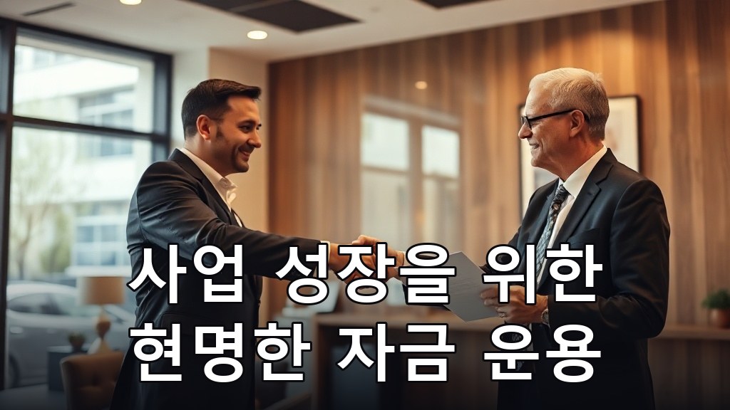 사업 성장을 위한 현명한 자금 운용