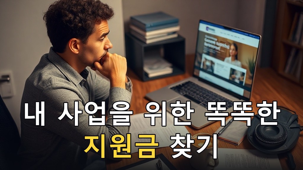 내 사업을 위한 똑똑한 지원금 찾기